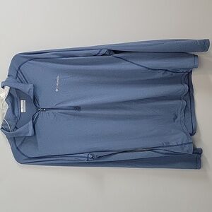 Columbia  blue Tuk Mountain Half zip omni-wick men's size Large